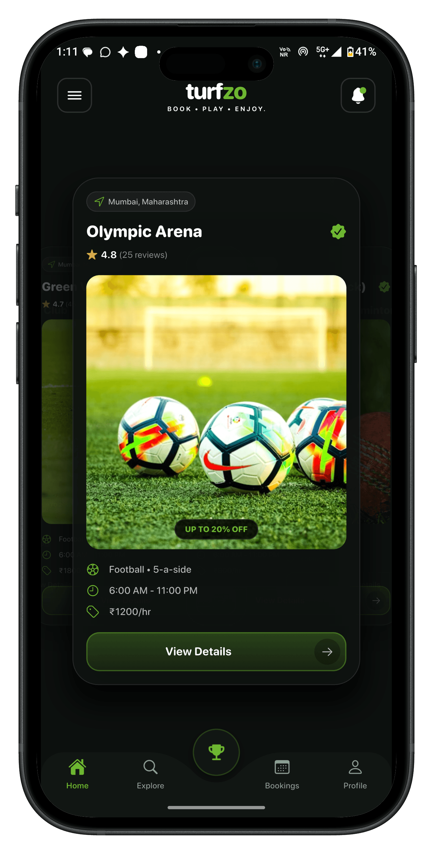 Football turf in Bangalore